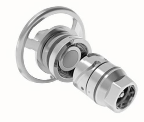 Conector de fluido de liga de alumínio de aço inoxidável ou latão TFC de três ranhuras