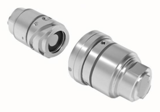Conector de fluido de liga de alumínio de aço inoxidável ou latão TFC de três ranhuras