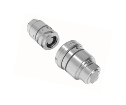 Conector de fluido de liga de alumínio de aço inoxidável ou latão TFC de três ranhuras
