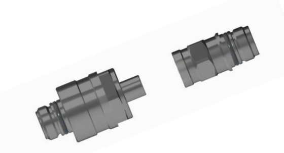 Conector de fluido de acoplamento ciego flutuante radial flutuante TFH