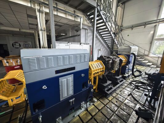 Sistema de bancada de teste de dinamômetro de transmissão SSCD500-1500/3800 500kW 3183 Nm