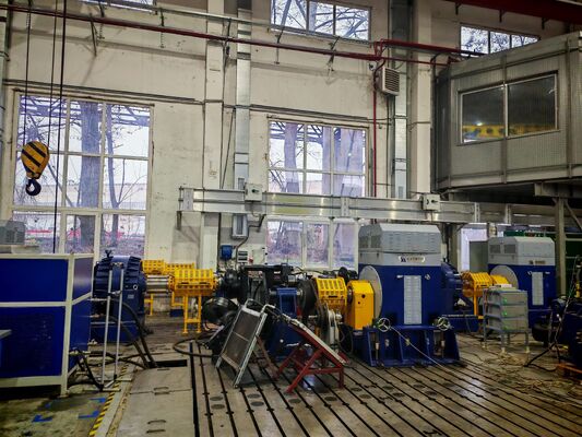 Sistema de bancada de teste de dinamômetro de transmissão SSCD560-1800/4000 560kW 2970 Nm
